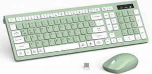lot 972 image: Wireless Keyboard and Mouse Combo, 2.4GHz USB Receiver, Silent