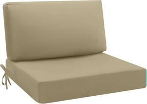 lot 982 image: $54 idee-home Outdoor Cushions for Patio Furniture, Waterproof Cushion 26x26