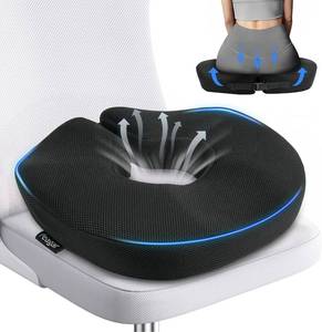 lot 985 image: Feagar Tailbone Donut Pillow - Memory Foam Coccyx Cushion (Black)