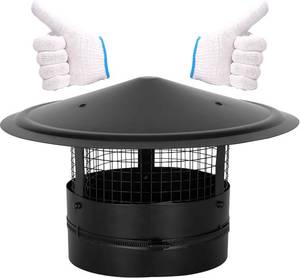 lot 990 image: 8-Inch Adjustable Stainless Steel Chimney Cap with Mesh Screen