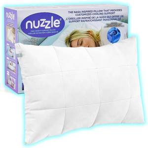 lot 1008 image: $49 Nuzzle Cooling Adjustable Pillow for Side Sleepers, Standard Size