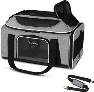 lot 1009 image: $60 Petskd Top-Expandable Pet Carrier 17x12x8.5 in Airline Approved