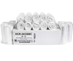 lot 1010 image: Aluf Plastics HD Trash Bags, 16 gal, 1000 ct, 8 micron, 24x33