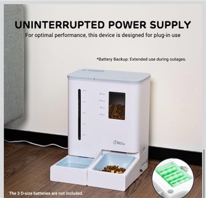 lot 1018 image: $115 FW54 5G2.4GHz WiFi Automatic Feeder and Waterer 2-in-1 Set for pets