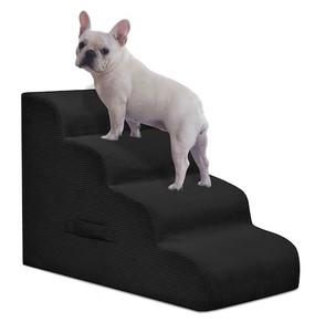 lot 1019 image: Dog Steps for Small Dogs, 4-Step Ramp Stairs for Beds, Non-Slip