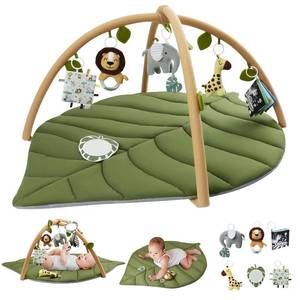 lot 1049 image: $70 Blissful Diary Baby Play Gym & Activity Mat, 6 Detachable Toys