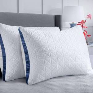 lot 1056 image: Queen Size Pillow Set of 2, Cooling Down-Alternative Gusseted