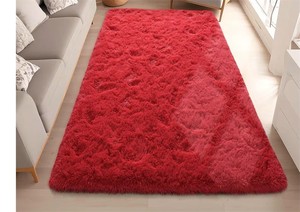 lot 1058 image: Fluffy Rugs for Bedoom Girls, 3x5 Small Soft Faux Fur Area Rug