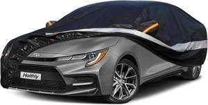 lot 1059 image: $63 10-Layer Sedan Car Cover Waterproof All-Weather, Custom Fit