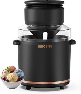 lot 1085 image: $80 1.1 Qt Ice Cream Maker for Gelato, Milkshakes & Sorbet, Black