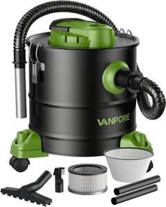 lot 1094 image: $82 Ash Vacuum 5.2 Gal, 1200W, Wheeled Base, Pellet Stoves