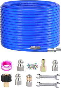 lot 1097 image: $54 Sewer Jetter Kit for Pressure Washer 100ft, 5800 PSI Cleaner Hose