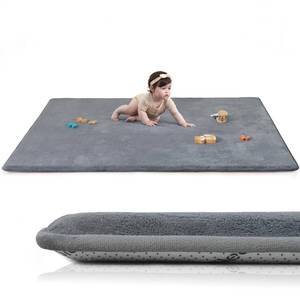 lot 1146 image: $69 Baby Play Mat 1.3 Thick Foam, 50 50, Non-Slip, Dark Grey