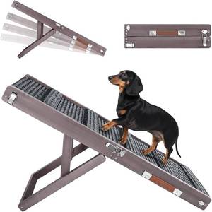 lot 1163 image: $77 Pawaboo 2026 Dog Ramp for Couch, Foldable, 4-Height 13-21 Grey