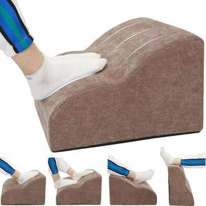 lot 1186 image: Foot Rest Under Desk at Work. 3-Tier, Washable Foot Stool, Brown