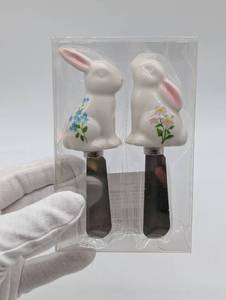 lot 22308 image: Easter Bunny Ceramic Spreaders Set