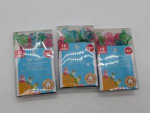 lot 22319 image: Easter Bunny LED String Lights 3 - 10 Light Sets