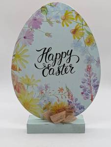 lot 22323 image: Easter Egg Standing Decoration with Floral Design