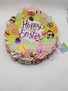 Happy Easter Egg Wreath Door Decorations