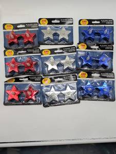 lot 22512 image: LED Metallic Star Tea Lights - 240 Hour Battery Life
