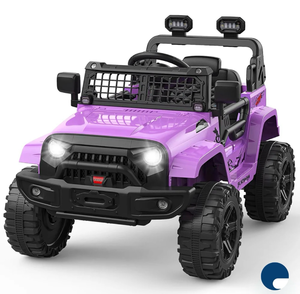 Garvee Ride P Series 12V Kids Electric Ride On Truck Car w/Parent Remote Control, Spring Suspension, LED Lights & AUX Port | Outdoor Ride Toy for Boys Girls 3+ Years - Retail: $199