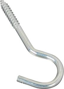 lot 2708 image: National Hardware N220-863 2156BC Screw Hook in Zinc plated,14 x 4-14