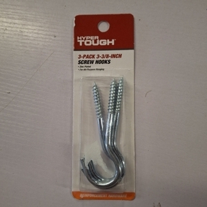 lot 2718 image: National Hardware N220-863 2156BC Screw Hook in Zinc plated,14 x 4-14