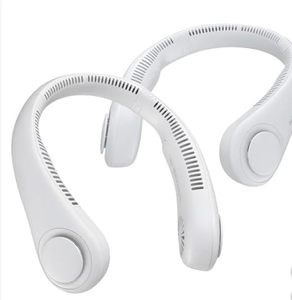 lot 2722 image: Portable Neck Fan   Hands-Free Bladeless Wearable Cooling Device, 5-Speed Twistable Airflow, 4000mAh Rechargeable Personal Fan