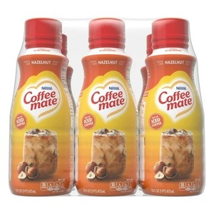 lot 2772 image: (6 pack) Nestle Coffee mate Hazelnut Liquid Coffee Creamer, 16 fl oz