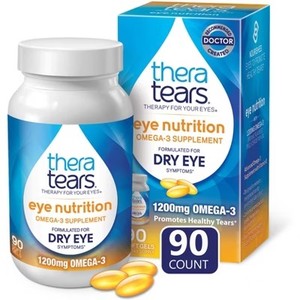 lot 2784 image: TheraTears Eye Nutrition Omega-3 Supplements - 90ct