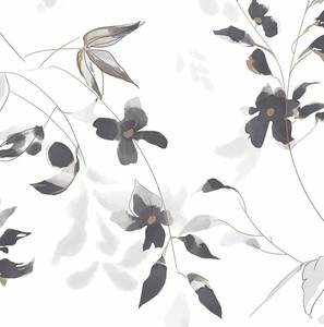 lot 2790 image: HeloHo Black and White Peel and Stick Wallpaper Modern Floral Wallpaper Leaf Self Adhesive Removable Wall Paper Boho Waterproof Contact Paper for Bathroom Living Room Bedroom Decor 15.35in x 196.8in