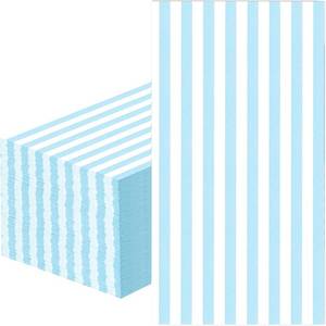 lot 2804 image: 100 Pcs Blue Striped Napkins Disposable - Blue and White Striped Paper Dinner Napkins for Bathroom Wedding Birthday Picnic Baby Shower Party Supplies