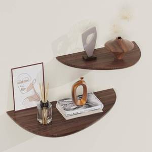 lot 2819 image: Floating Shelves for Wall,Solid Ash Wood Floating Wall Shelves Set of 2,Rustic Farmhouse Wooden Small Floating Wall Shelf for Living Rooms,Bedrooms,Bathrooms,Kitchen,Offices Decor,Books