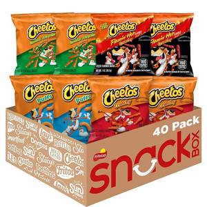 lot 2820 image: Cheetos Cheese Flavored Snacks, Variety Pack, (Pack of 40)
