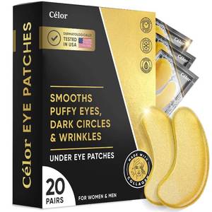 lot 2939 image: Under Eye Patches (20 Pairs) - Eye Patches For Puffy Eyes And Dark Circles - Under Eye Mask For Beauty & Personal Care - Under Eye Mask Amino Acid & Collagen For Dark Circles And Puffiness by Celor