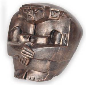 lot 2941 image: Skull Decor for Home Skull Statue for Bookshelf and Desktop