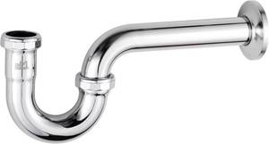 lot 2945 image: ZM Brass P-trap Pipe Basin Sink Waste Kit with Reducing Washer 1-14 20GA