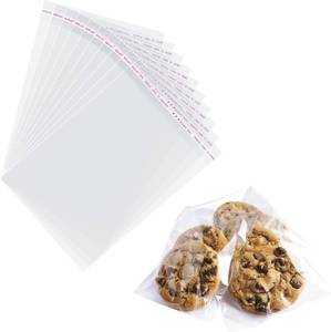 lot 2955 image: Handmd 200 Pcs Clear Resealable Cellophane Bags,Self Adhesive Sealing OPP Plastic Food Treat Cello Bags Great for Small Cookie,Candy, jewelry, Gift Wrapping (5x6.7)