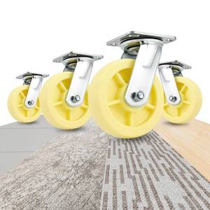 lot 2965 image: HOD 6 inch Heavy Duty Casters, 6 X 2 Industrial Casters Set of 4, YUPA Caster Wheels 3700LBS, 360  Swivel Plate Casters for Cart, Furniture, Workbench, Equipment