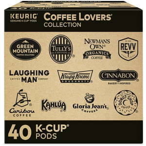 lot 27498 image: Coffee Lovers Collection Variety Pack Keurig K-Cup Pod Sampler 40 Count