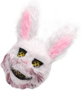 lot 3031 image: Halloween Spooky Stuffed Animal Mask, Lifelike Appearance, Suitable Size Halloween Props for Horror Themed parties.