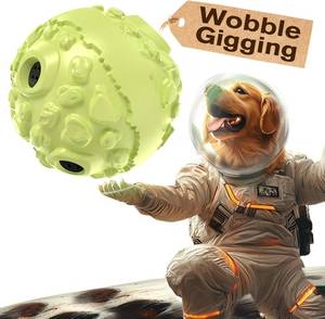 lot 3070 image: KADTC Extra-Large Size Durable Dog Giggle Ball U.S. Patent & Brand & Design for Large Aggressive Chewers Breed Dogs Wobble Giggling Toy Interactive Play for Indoor Outdoor