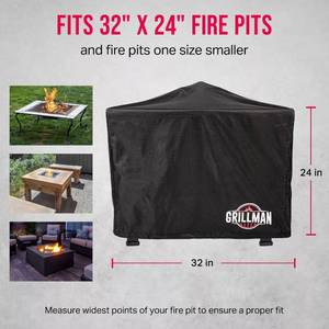 lot 3180 image: Heavy Duty Fire Pit Covers