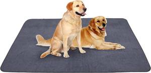 lot 3225 image: Peepeego 2PCS Dog Training Pads 72 x 72, Reusable, Waterproof , Non Slip - Premium Whelping Pad Washable for Puppy Playpen, Crate