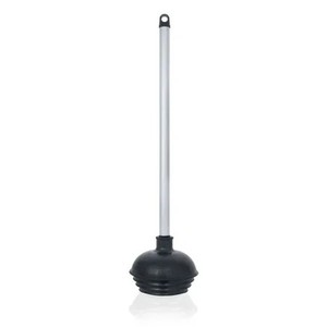 lot 3230 image: NEIKO 60166A Toilet Plunger with Patented All-Angle Design, Heavy-Duty Toilet Bowl Plunger with Aluminum Handle, Bathroom Necessity , Black, 1-Pack