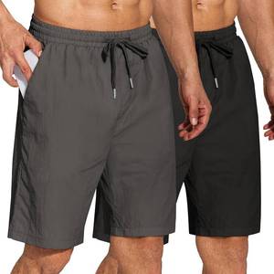 lot 3237 image: COOFANDY Mens Summer Beach Shorts Lightweight Elastic Waist Drawstring Casual Shorts with Pocket Size Large