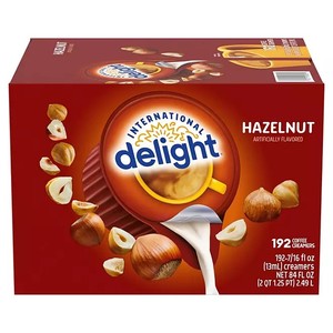 lot 3258 image: International Delight Hazelnut Coffee Creamer Singles, 192 ct.