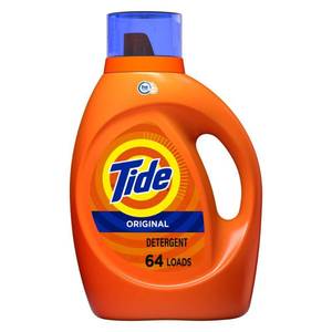 lot 3263 image: Tide 92 fl. oz. Original Scent HE Liquid Laundry Detergent (64-Loads)