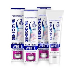 lot 3269 image: Sensodyne Clinical White Stain Protector Toothpaste - 3.4oz3pk