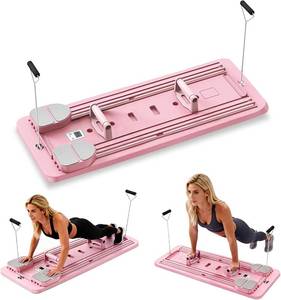 lot 2884 image: Pilates Board, 5 in1 Pilates Sliding Board Pilates Reformer Set, Multi-Purpose Foldable Pilates Reformer Board for Home , Pilates Equipment